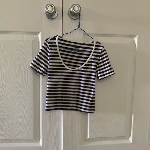 PacSun (Nollie) Striped Crop Top - Picture 1 of 4